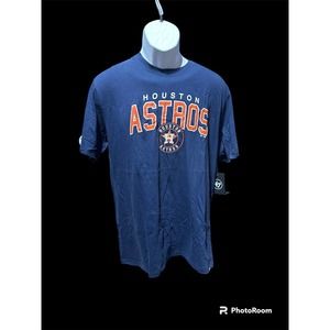 Houston Astros Baseball T Shirt Mens M Blue '47